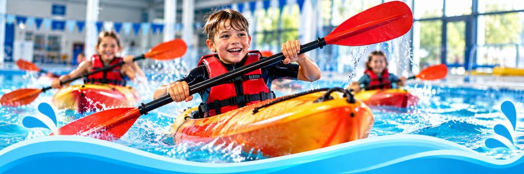 kayak à la piscine de montataire